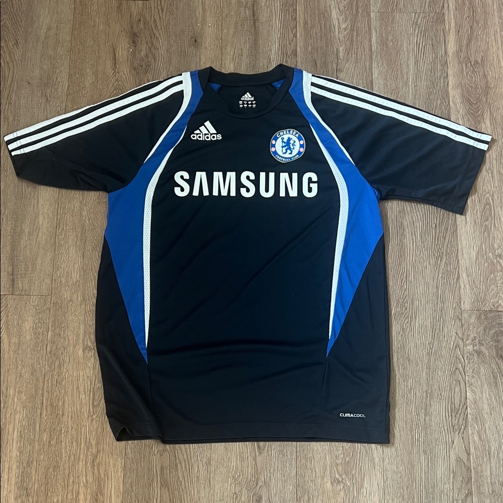 Adidas Black and Blue Chelsea FC Shirt